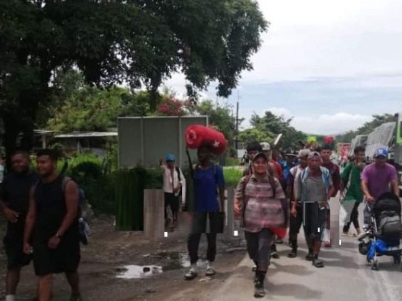 Caravana de migrantes no logró ingresar en Matías Romero
