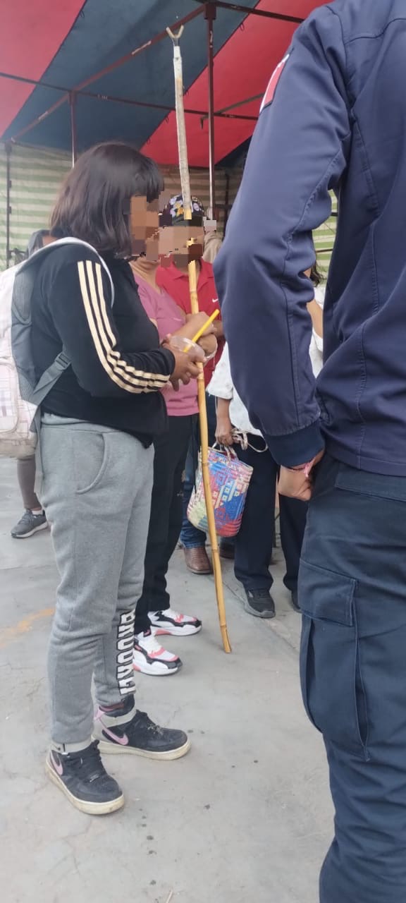 Policía municipal localiza a Mujer menor de edad en la plaza de Nochixtlán