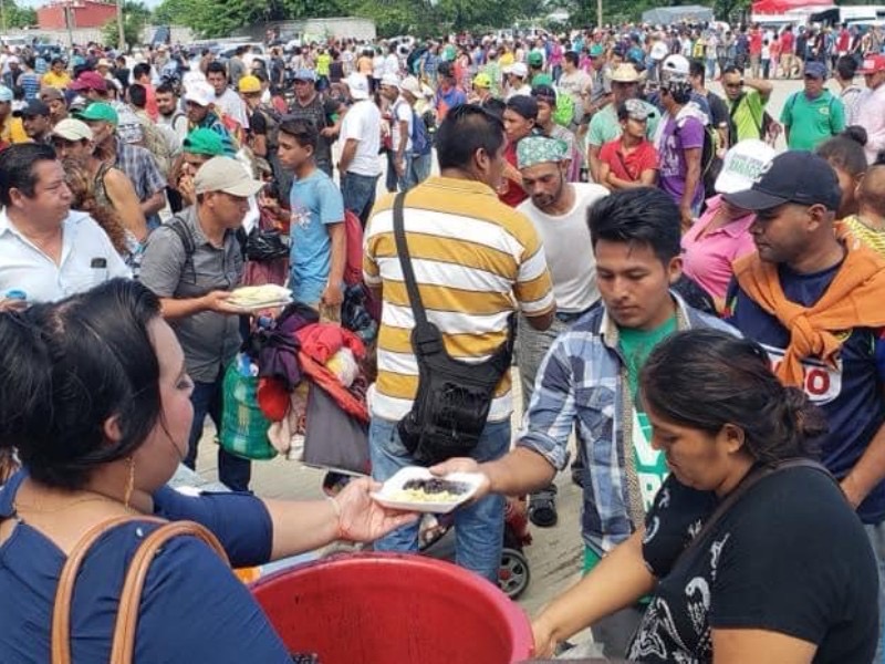 Ingresó nueva caravana de migrantes al Istmo de Tehuantepec