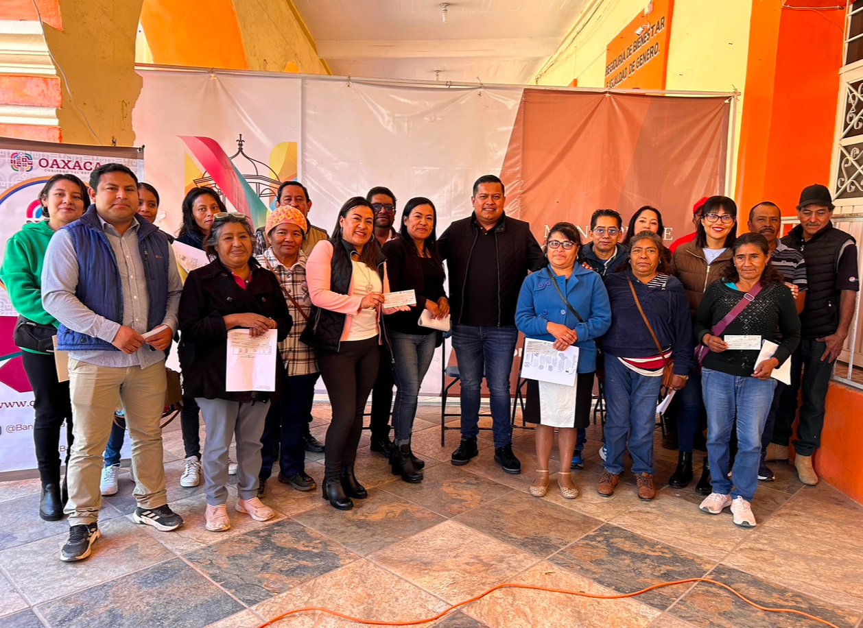 Avanza la segunda etapa el financiamiento de BanOaxaca para las Pymes en Asunción Nochixtlán